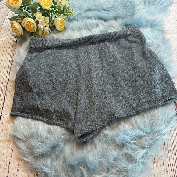 Show Me Your Mumu Gio Shorts in Dusty Blue Knit - Picture 9 of 9
